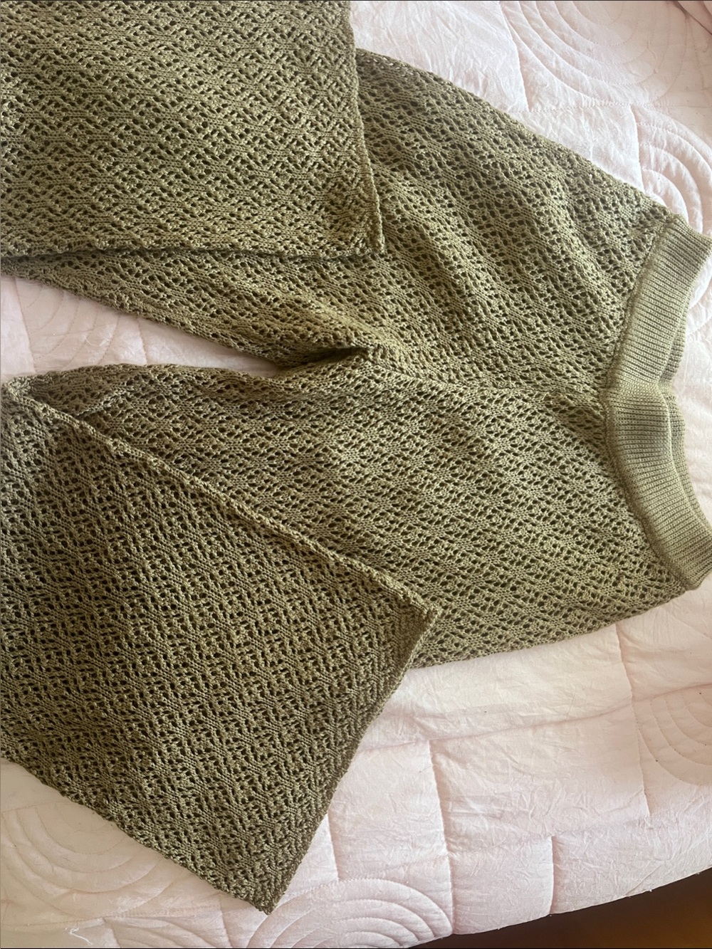 Zara Crochet Knit Pants
